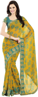 

Vishal Solid Fashion Georgette Saree(Yellow)