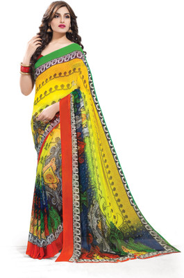 

Ridham Sarees Printed Fashion Georgette Saree(Multicolor)