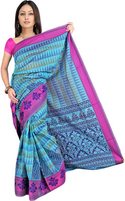 

Desi Butik Embroidered Fashion Chanderi Saree(Multicolor)