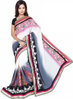 

Indian Wear Online Printed Fashion Georgette Saree(Multicolor), Multicolor649