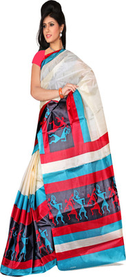 

Sanju Sarees Printed Fashion Art Silk Saree(Multicolor)