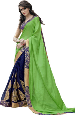 

Lovelylook Embroidered Fashion Chiffon Saree(Multicolor)