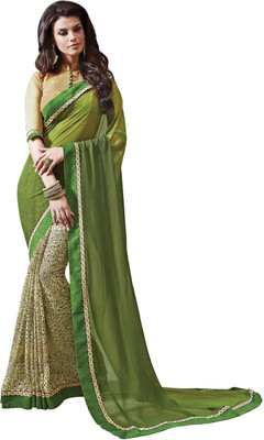 

Jiya Self Design Fashion Georgette Saree(Green, Beige, Multicolor), Beige;green;multicolor