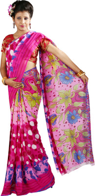 

Anushree Saree Printed Fashion Georgette Saree(Multicolor), Pink