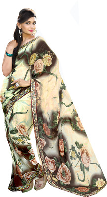 

Parisha Floral Print, Printed Fashion Georgette Saree(Multicolor)