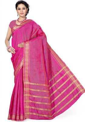 

Rani Saahiba Woven Fashion Art Silk Saree(Purple)
