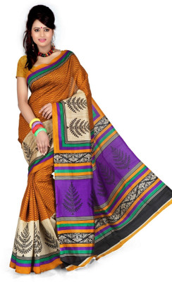 

Cenizas Printed Fashion Organza Saree(Multicolor), Yellow