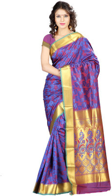 

Parisha Printed Daily Wear Art Silk Saree(Pink, Purple)