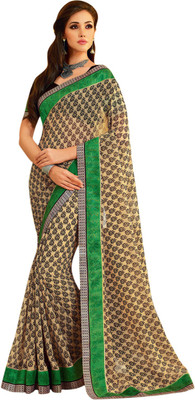 

Vishal Printed Fashion Chiffon Saree(Green)