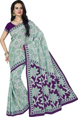

Party Wear Dresses Printed Fashion Cotton Saree(Purple)