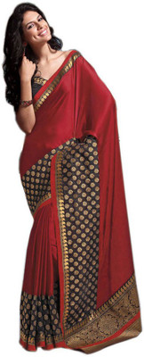 

Party Wear Dresses Printed Fashion Pure Chiffon Saree(Red)