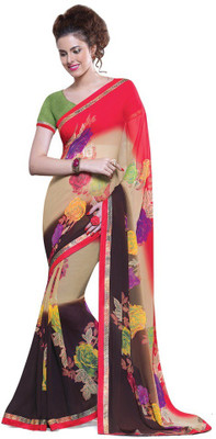 

Ridham Sarees Printed Fashion Handloom Georgette Saree(Multicolor)