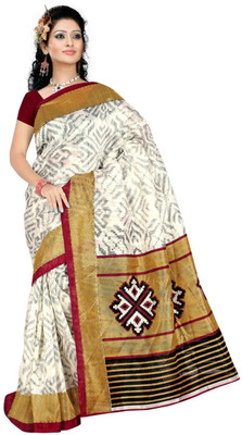 

Owomaniya Printed Bhagalpuri Cotton Saree(Multicolor)