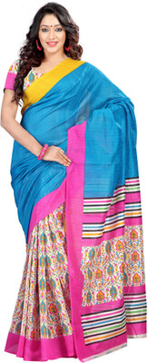 

Sunaina Printed Fashion Cotton Lycra Blend Saree(Multicolor)