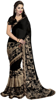 

Nilesh Fab Printed Bollywood Pure Georgette Saree(Black)
