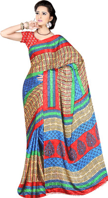 

Khushali Self Design, Printed Fashion Jacquard Saree(Multicolor)