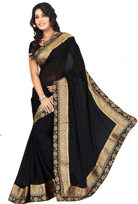 

Party Wear Dresses Printed Fashion Georgette Saree(Multicolor), Multicolor589