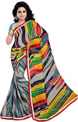 

Indian Wear Online Printed Fashion Chiffon Saree(Multicolor)