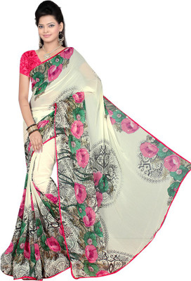 

Indian Wear Online Printed Fashion Chiffon Saree(Multicolor)