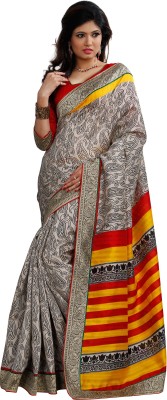 

Ishin Printed Fashion Art Silk Saree(Multicolor)