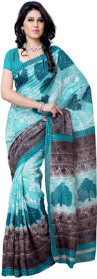 

JTInternational Printed Chanderi Handloom Art Silk Saree(Multicolor)