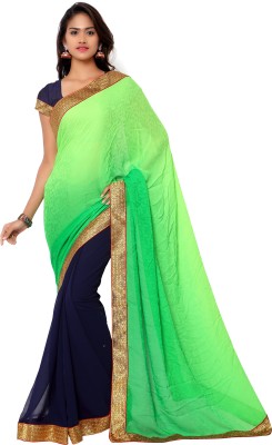 

Gunjan Creations Self Design Fashion Viscose Saree(Green), Gunjancreation