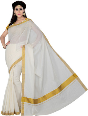 

Ishin Printed Fashion Polyester Saree(White)