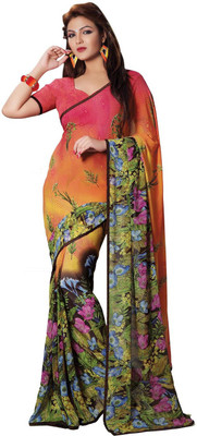 

Saara Printed Fashion Georgette Saree(Multicolor)