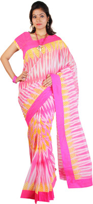 

Kanheyas Printed Daily Wear Handloom Cotton Saree(Multicolor)