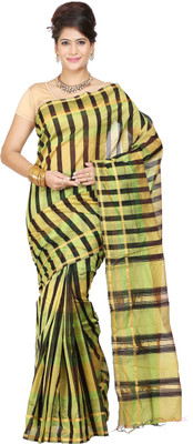 

Kaatru Solid Rasipuram Silk Saree(Multicolor), Red &black