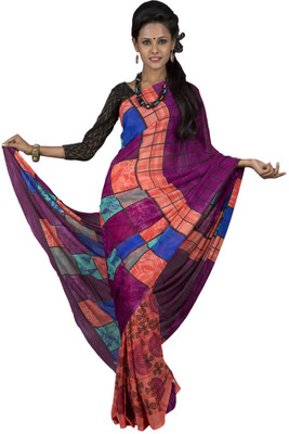 

Hawai Printed Fashion Georgette Saree(Multicolor)