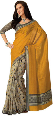 

Indian Wear Online Printed Fashion Pure Chiffon Saree(Multicolor)