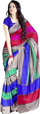 

Indrani Printed Bollywood Silk Saree(Blue)