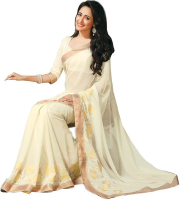 

Indian Wear Online Printed Fashion Pure Chiffon Saree(Multicolor), Multicolor431