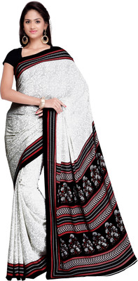 

Goodfeel Floral Print Fashion Silk Saree(Multicolor), Black