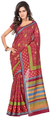 

Kintu Designs Pvt. Ltd. Printed Fashion Silk Saree(Multicolor)