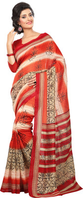 

JTInternational Printed Manipuri Silk Saree(Multicolor)