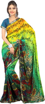 

Indian Wear Online Printed Fashion Art Silk Saree(Multicolor), Multicolor138