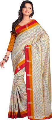

Sunaina Printed Mysore Art Silk Saree(Multicolor)