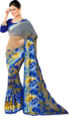 

Jiya Self Design, Printed Fashion Georgette Saree(Multicolor)
