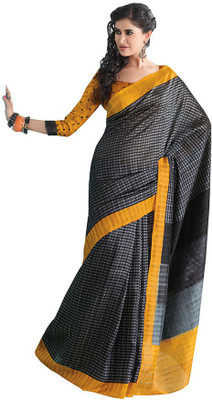 

Party Wear Dresses Printed Fashion Cotton Saree(Yellow)