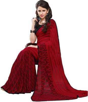 

Party Wear Dresses Printed Fashion Pure Chiffon Saree(Multicolor), Multicolor552