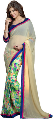 

Brijraj Printed Fashion Georgette Saree(White, Multicolor), Multicolor;white