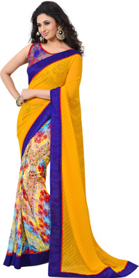

Brijraj Printed Fashion Georgette Saree(Yellow, Multicolor), Multicolor;yellow