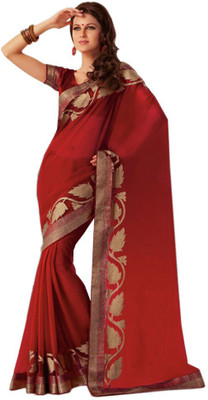 

Indian Wear Online Printed Fashion Pure Chiffon Saree(Multicolor), Multicolor361