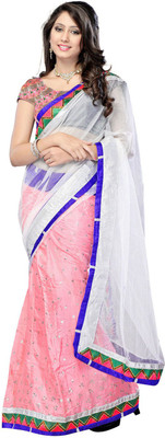 

Indian Wear Online Printed Fashion Net Saree(Multicolor), Multicolor566