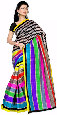 

Right Shape Woven Bhagalpuri Jute Saree(Pink)