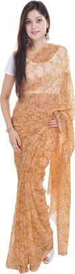 

Soundarya Printed Daily Wear Georgette Saree(Brown)