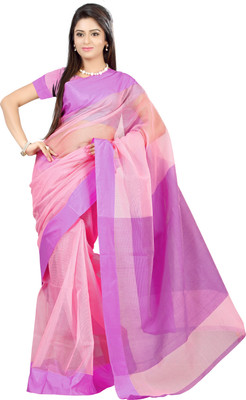 

Mimosa Woven Banarasi Handloom Cotton Saree(Purple), Wine