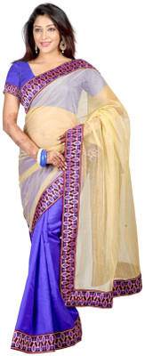 

Weavedeal Embellished Banarasi Art Silk Saree(Blue)
